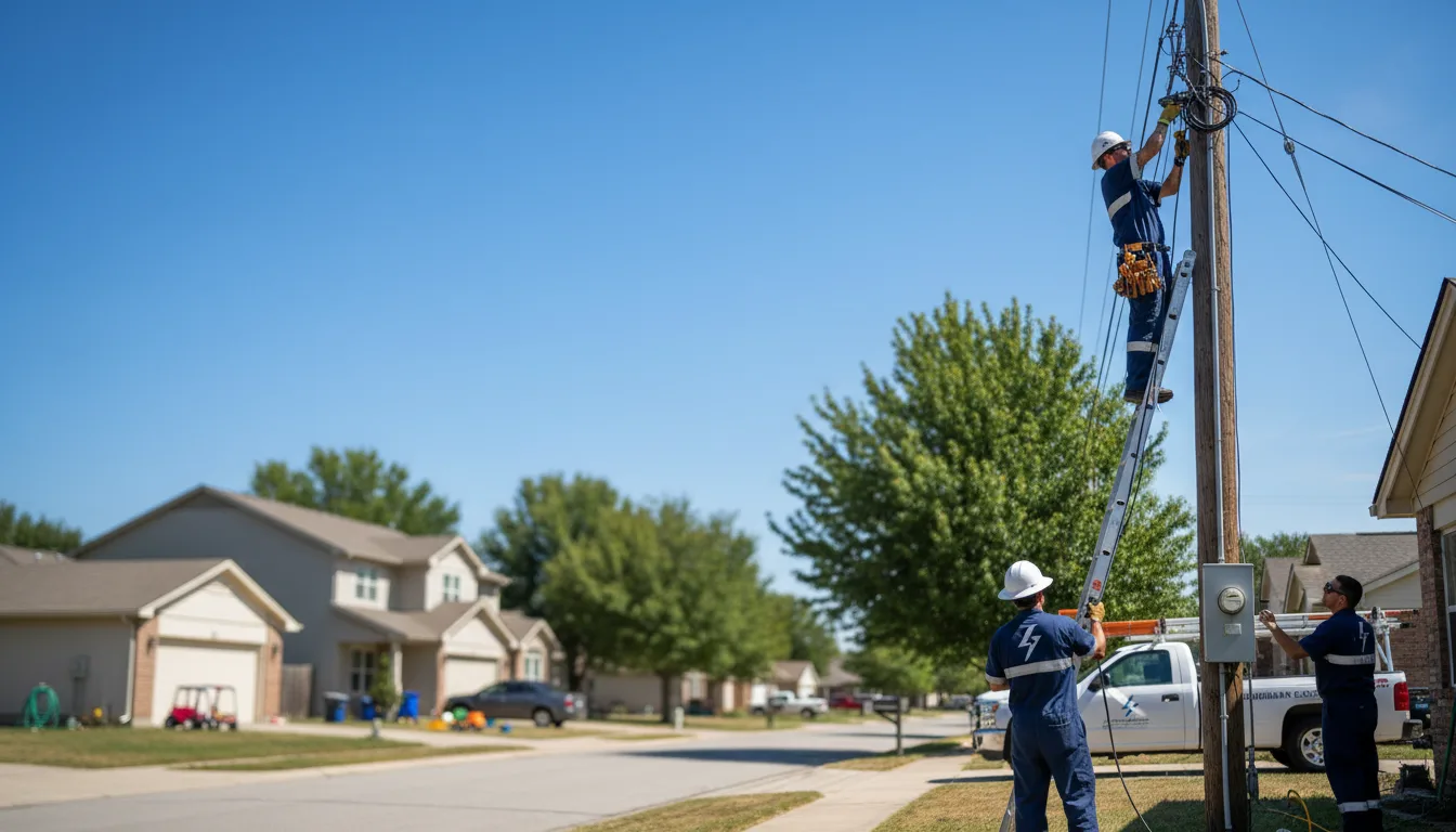 Residential electrician providing installation services in Haskins, OH